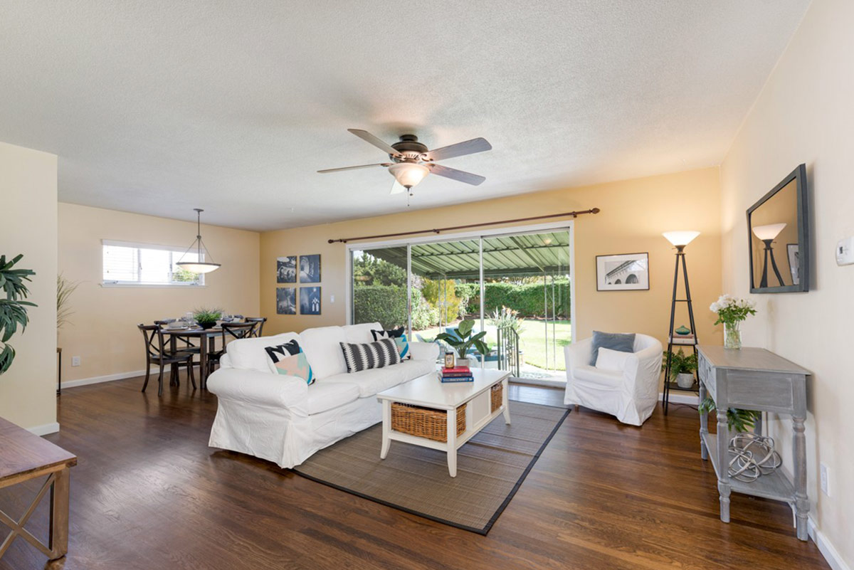 Drake Real Estate Before and After Family Room and Den Example