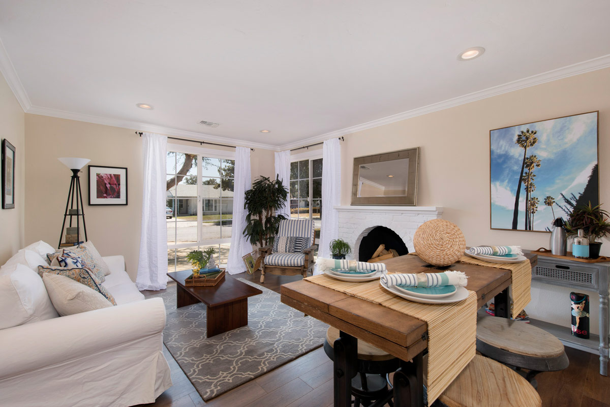 Drake Real Estate Before and After Living Room Example