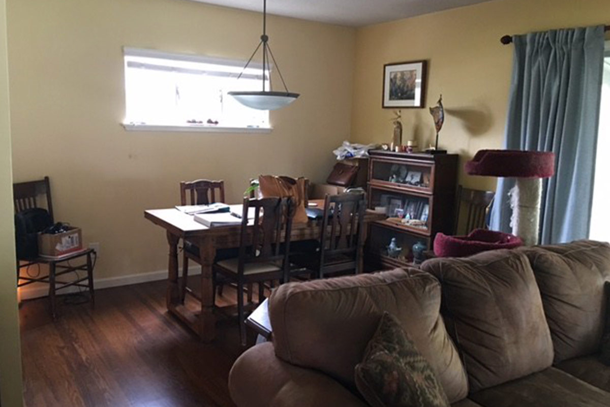 Drake Real Estate Before and After Family Room and Den Example