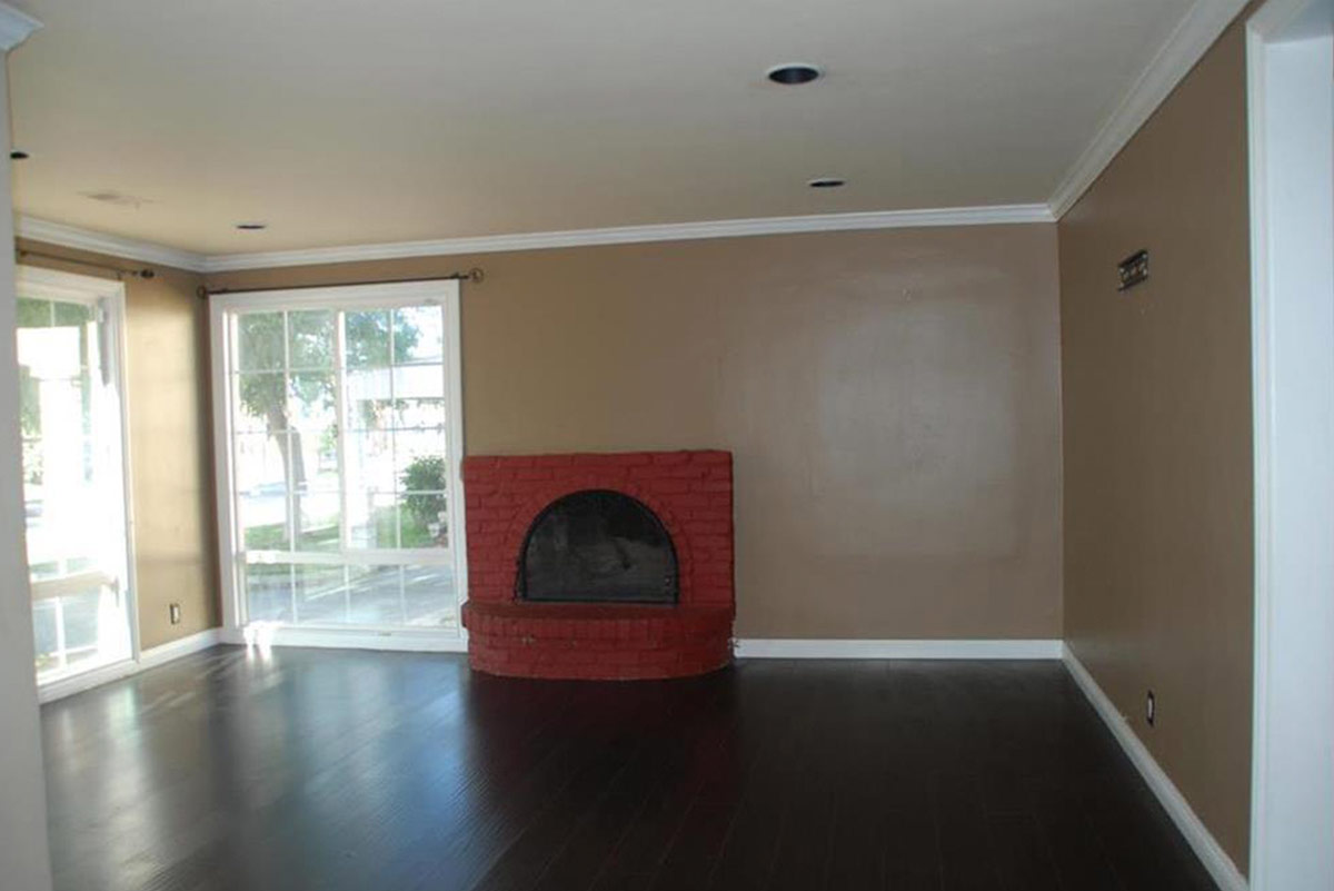 Drake Real Estate Before and After Living Room Example